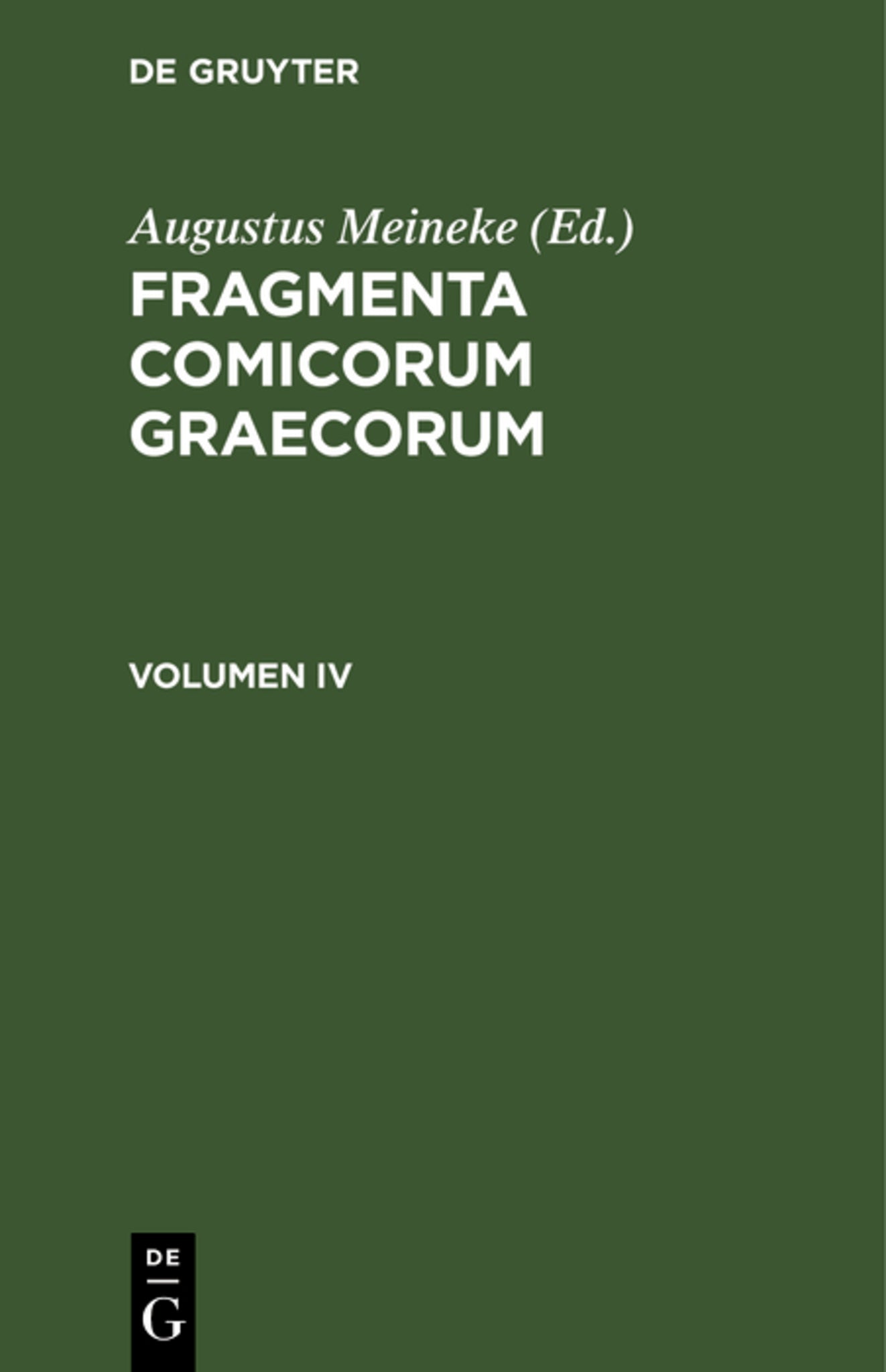 Cover image for Fragmenta Poetarum Comoediae Novae ISBN 9783112667859